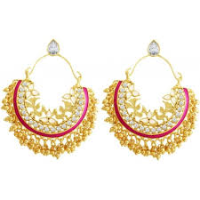 Buy Spargz Fashionable Diamond Brass Chandbali Earring Online Looksgud In