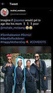 Little wonder he had the drive to set. Somizi Hits Back At Troll Who Attacked His Mother And Age