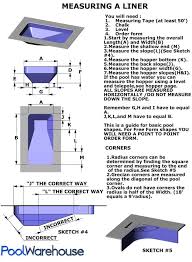 How To Measure A Swimming Pool Liner Pool Warehouse Swimming Pool Liners Pool Liners Swimming Pools