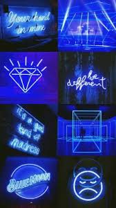 Blue variations included in aesthetic photos. Blue Aesthetic Wallpaper Neon 525x933 Wallpaper Teahub Io