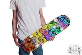 Awesome Doodle Monster Deck Skateboard Art Wall Art Hang It Or Skate It Skateboard Wall Art Skateboard Art Cool Doodles
