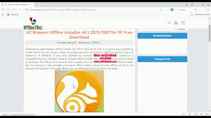 Uc browser is a comprehensive browser originally made for . Download Uc Browser Offline Installer For Pc Youtube