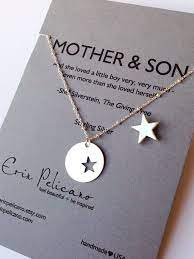 The best gift for mom 2021. Mother Of The Groom Gift Mom Jewelry Mother Son Necklace Gifts For Mom Mother In Law Gift Personalized Gifts For Mom Mother Of The Groom Gifts Mother Son Necklace