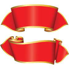 2 glossy red wide ribbon banners set welovesolo png 素材 素材