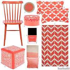 Love this coral colored bedroom. Coral Accessories Coral Home Decor