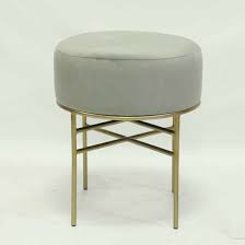 Saltoro sherpi contemporary velvet upholstered round ottoman, black and gold. Pink Modern Round Velvet Ottoman With Metal Gold Finish Foot Stool China Leather Ottoman Stool Metal Pu Cheap Metal Bar Stool Made In China Com