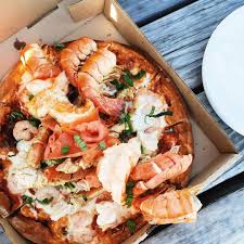 Steveston Pizza Princess Pizza Alaskan King Crab X Smoked Salmon X Tigger Prawn Neneats Pizzaparty Prawn Pizza Food Alaskan King Crab