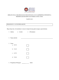 0 ratings0% found this document useful (0 votes). Borang Soal Selidik