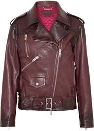 Givenchy Oversized Textured Leather Biker Jacket Burgundy Biker Jacket Leather Peplum T Shirt And Jeans