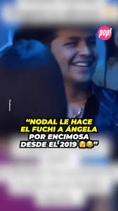 Ángela bien emocionada tras Nodal dándole un abrazo… y él haciéndole el  fuchi