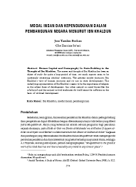 Peran akuntansi manajemen dalam perusahaan menekankan pada pencapaian goal dan objective suatu organisasi saat ini. Modal Insan Dan Kependudukan Dalam Pembangunan Negara Menurut Ibn Khaldun