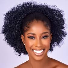 Amazon.com : CECINILL Afro Puff kinky curly Drawstring Ponytail Extension  for Black Women Synthetic Short Afro Kinkys Curly Afro Bun Extension ...