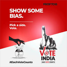 It S Time To Be Unfair To Be Fair To India Be Biased Towards A Brighter Future Vote Eachvotecounts Voteforindia India Vote Best Youtubers Vote Counting