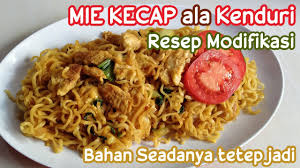 Tuang 100 ml air dan aduk rata. Cara Membuat Mie Kecap Ala Kenduri Kenyal Gampang Resep Pedas Modifikasi Youtube