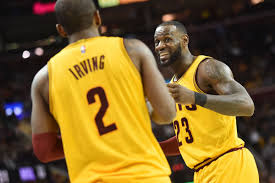 Irving called his decision to depart cleveland challenging, but he didn't plan on spending this press conference if you were looking for irving to knock lebron james or the cavs organization, that didn't happen. Nba Scores 2017 Lebron James And Kyrie Irving Are A Devastating Offense All By Themselves Sbnation Com