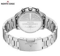 NORTH EDGE Longwings Men Quartz Watch Solar Powered Stopwatch Luminous  Aviation