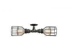 A flush mount ceiling light in the bathroom allows you to have a functional source of light while also adding a bit of style to the space. Rustic Industrial Copper Brass Dual Flush Mount Bathroom Ceiling Lights Fixtures 5 Of 23 Bathroom Ideas Pictures