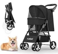 Factory price Wholesale foldable pet trolley cheap pet stroller lightweight  pet carrier for dog outdoor