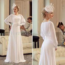 Vintage Simple Chiffon Wedding Dress 2016 Batwing Long Sleeve A Line Wedding Dresses With Sash Beach Wedding Vintage Gelinlikler Elbise Dugun Bohem Kiyafetler