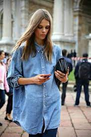 Pin By Eat Sleep Wear On Fashion Boyfriend Shirt Outfits Denim Fashion Fashion