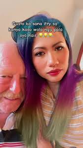 Kalbo nga pala si daddy 😂. #mummymutya #rainbowhair #aussiepinaycoupl...