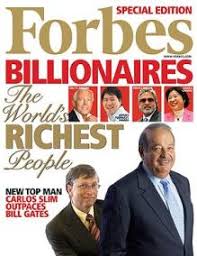 Forbes anounces world's richest people: billionaire's list highlights