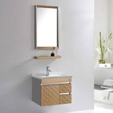 Simple wash basin designs with cabinet. Fuao Sanitaryware Unique Wall Mounted Designer Art Bathroom Vanity With Stainless Steel Cabinet Shelf Mirror And Ceramic Wash Basin Cabinet 600x460 Mm Mirror 800x500 Mm White Amazon In Home Improvement