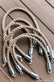 Cut off any excess rope with. Diy Patio Curtain Tie Backs For 5 00 Rustic Nautical