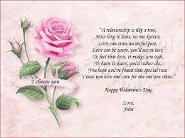 Pink Rose Happy Valentine S Day To The One I Chose Quote Etsy Happy Birthday Mom Quotes Mothers Day Poems Mom In Heaven