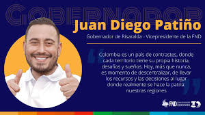 El gobernador de Risaralda Gobernación de Risaralda y vicepresidente de la  FND - Federación Nacional de Departamentos, Juan Diego Patiño Ochoa ,  explica la importancia de las regalías en la autonomía regional