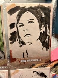 Topps The Walking Dead Sketch Card Maggie By Michelle Rayner