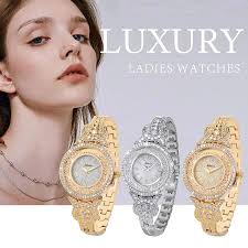 oyeaho Women's Wrist Watches Crystal Ladies Watches Quartz Gold and Silver  Stainless Steel Dress Fashion Bracelet, White, 3. Silver : Amazon.co.uk:  Fashion