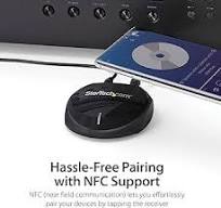 StarTech.com Bluetooth 5.0 Audio Receiver with NFC - Bluetooth Wireless  Audio Adapter BT 5.0-66ft (20m) Range - 3.5mm/RCA or Digital Toslink/SPDIF  ...