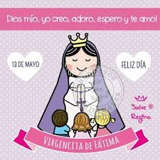 Nstra Sra De Fatima Virgencita Virgen Caricatura Virgen