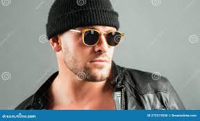 Portrait D'homme Beau. Leon Killer. Photo stock