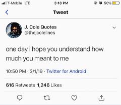 44 rap quote about money. Yep Twitter Jcole Quotes Tweet Itsaysitall Love Broken Jac Nutt Vsco