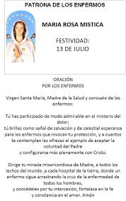 No tengas en cuenta nuestros fallos y extiende tu milagroso auxilio una vez más sobre tus hijos que claman a ti en sus carencias. Maria Rosa Mistica Patrona De Los Enfremos Oracion De Sanacion Oraciones Oracion Milagrosa Cute766