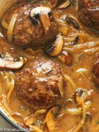 Discover tasty and easy recipes for breakfast, lunch, dinner, desserts, snacks, appetizers, healthy alternatives and more. Hamburger Steak And Gravy Immaculate Bites