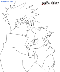 Coloring is a fun way to develop your creativity, your concentration and motor skills while forgetting daily stress. Jujutsu Kaisen Coloring Pages Printable Coloring Pages