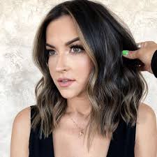 That being said, let's take a quick look at 12 amazing brown highlights that will look amazing on dark and black hair! Picture Of Short Black Hair Highlighted With Ashy Blonde Balayage And Face Framing Highlights Looks Amazing