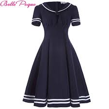 Us 16 97 44 Off Jurken Bow Women Dress Belle Poque Summer Audrey Hepburn 50s 60s Vintage Dresses Vestidos Big Size Rockabilly Dress For Party In