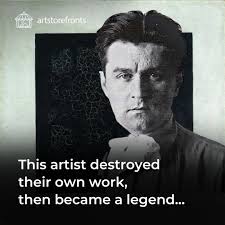 Would you destroy your past to create something new? 🎨🔥 Kazimir Malevich,  creator of Black Square, shocked the art world not just with his art but  with his bold choices. To embrace