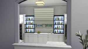 The island has marble top with hardwood cabinets. Love Simply Sim Khloe Kardashian Mansion