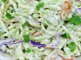 Broccoli cabbage slaw for fish tacos. Lime Cilantro Broccoli Slaw Keto Cooking Christian