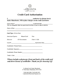 Dmv credit card authorization form. La Quinta Credit Card Authorization Form Fill Online Printable Fillable Blank Pdffiller