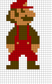 Big Mario Nes Perler By Clevelandflowshop On Kandi Patterns Perler Bead Mario Nerdy Perler Beads Perler