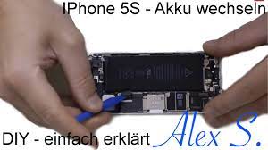 Unten am akku finden sie die beiden enden vom klebestreifen. Iphone 5s Akku Wechseln Austauschen Reparieren In 10 Min Auf Deutsch Youtube
