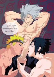 Eroskun on X: The return of Naruto and Sasuke at the beginning of “Naruto  Shippuden” showing their new jutsus to their old sensei Kakashi 💪😉🎉  kakashi naruto narutoshippuden bara hunk yaoi gay 