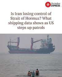 Is Iran losing control of Strait of Hormuz? What shipping data shows as US  steps up patrols Read here 👉  https://indianexpress.com/article/world/strait-of-hormuz-us-iran-shipping-kpler-data-trump-oil-prices-10840168/?utm_term=Autofeed&utm_medium  ...