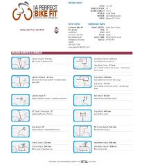 A Perfect Bike Fit Articles Series Bike Sizing